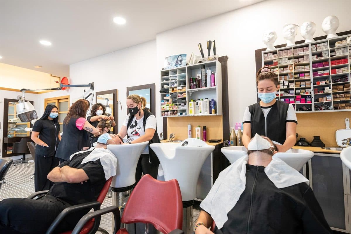 Instalaciones de la escuela de peluquería y estética Ondas & Perfil en O Porriño