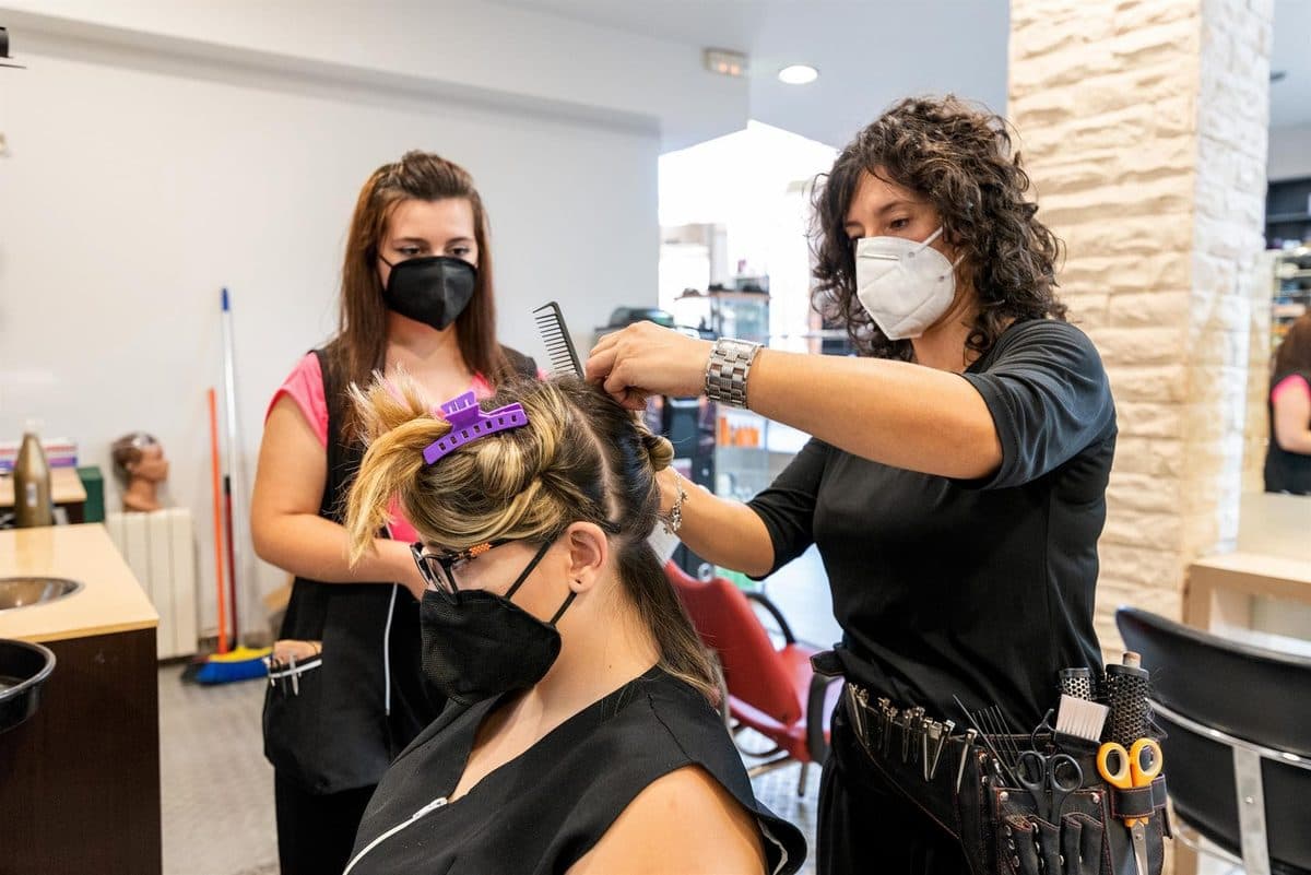 Instalaciones de la escuela de peluquería y estética Ondas & Perfil en O Porriño